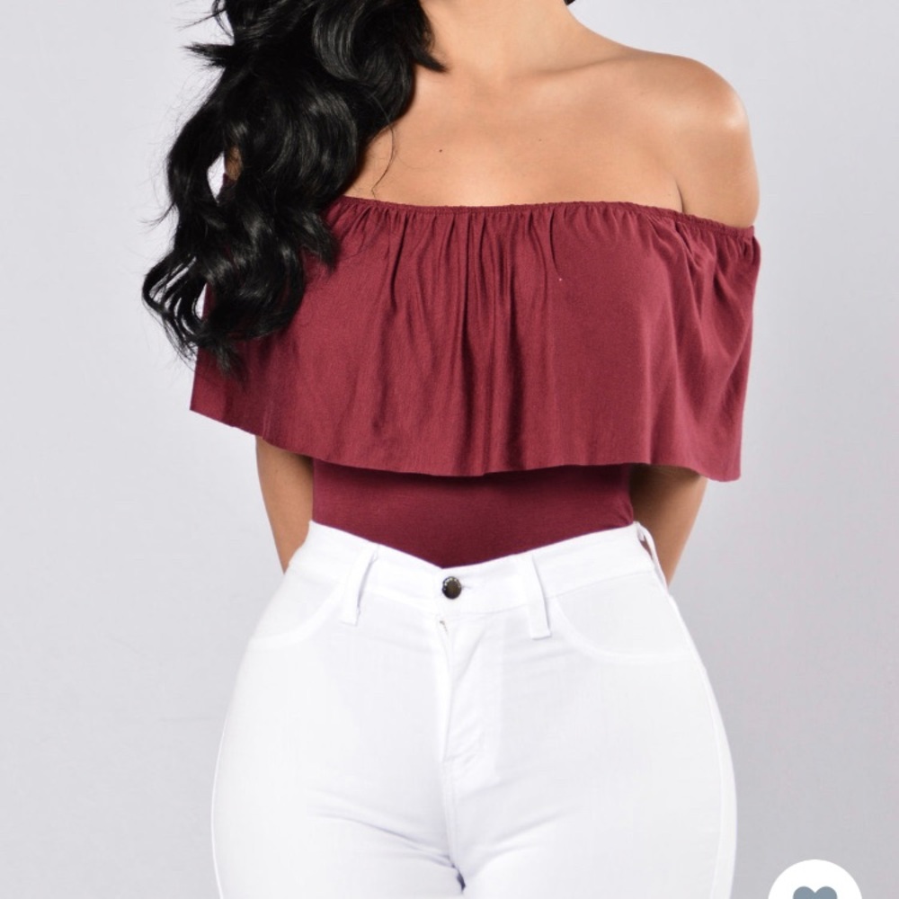 Off the shoulder bodysuit